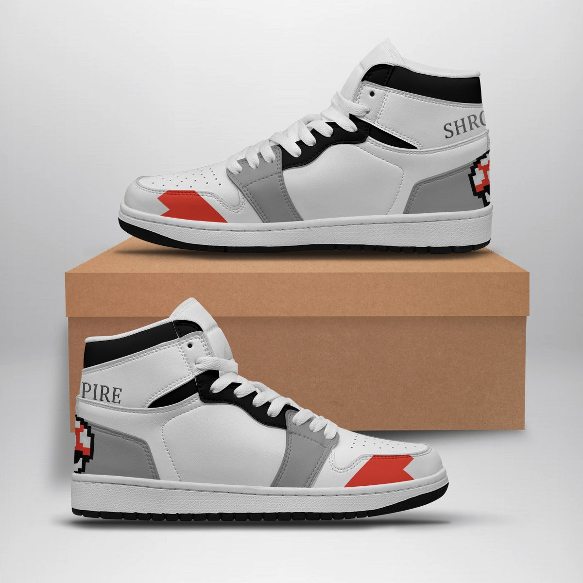 Women's Red Shroomate High Top Sneakers